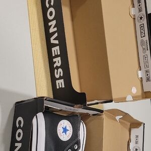 Converse Black and White High-Tops